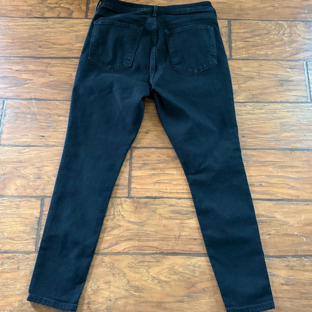 Lot of 2 Women’s High Waisted Old Navy Black and Blue Denim Skinny Jeans Size 12 - Picture 14 of 14